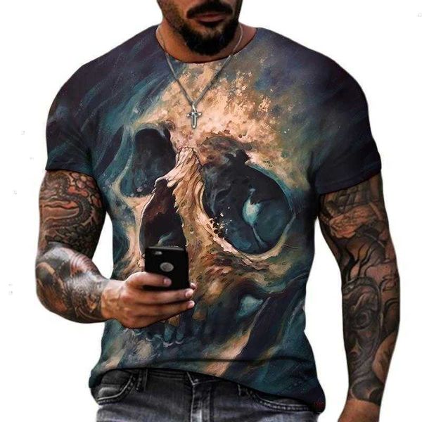 t -shirt for men fashion shirt skull print short sleeve summer hip hop punk oversized o-neck casual t-shirts and, White;black
t -shirt for men fashion shirt skull print short sleeve summer hip hop punk oversized o-neck casual t-shirts and, White;black