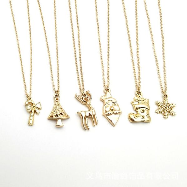 christmas necklaces santa claus crutch boots christmas tree reindeer snowflake pendant xmas necklace gift for women, Silver
christmas necklaces santa claus crutch boots christmas tree reindeer snowflake pendant xmas necklace gift for women, Silver
