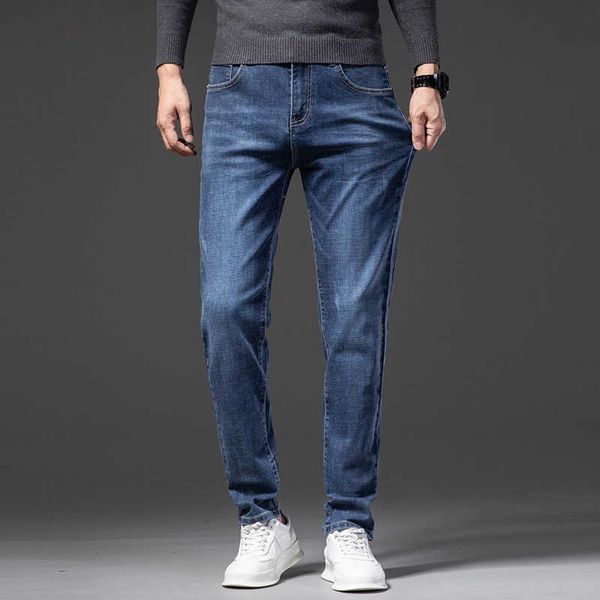 spring and autumn new jeans men's fashion brand casual loose straight tube winter elastic long pants for men, Blue
spring and autumn new jeans men's fashion brand casual loose straight tube winter elastic long pants for men, Blue