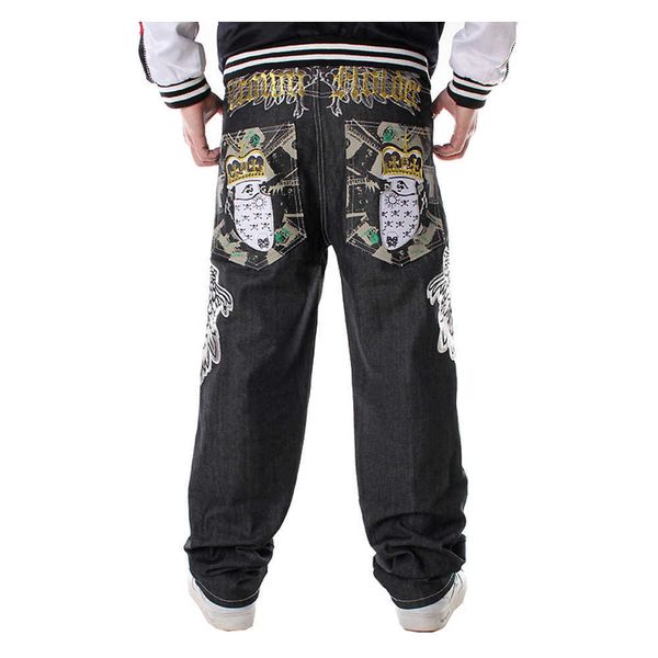 men's jeans men's hip hop jeans plus size loose streetwear baggy denim pants fashion letters hawk wings skull crown long trousers, Blue
men's jeans men's hip hop jeans plus size loose streetwear baggy denim pants fashion letters hawk wings skull crown long trousers, Blue