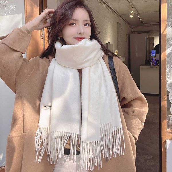 scarves2022 korean tassel imitation cashmere solid scarf in winter women s ins air conditioner shawl versatile warm, Blue;gray
scarves2022 korean tassel imitation cashmere solid scarf in winter women s ins air conditioner shawl versatile warm, Blue;gray