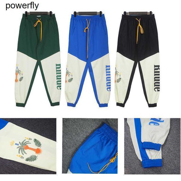 new men's pants rhude autumn casual pants loose splicing contrast men's fashion brand streetwear pants, Black
new men's pants rhude autumn casual pants loose splicing contrast men's fashion brand streetwear pants, Black
