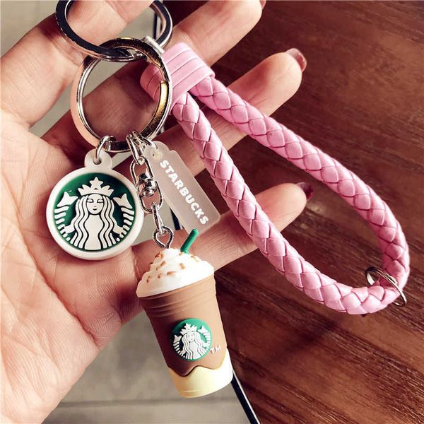 2022 keychains korean creative cute cartoon lovers simulation 1 gram coffee cup star dad woven rope bell car chain bag pendant resin rubber, Silver
2022 keychains korean creative cute cartoon lovers simulation 1 gram coffee cup star dad woven rope bell car chain bag pendant resin rubber, Silver