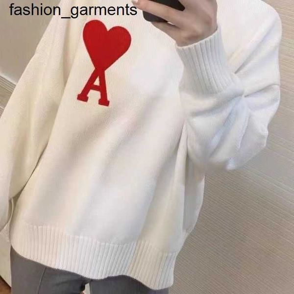 women's sweaters autumn designer new amis love embroidery round neck knitted sweater loose lazy french sweater lovers, White;black
women's sweaters autumn designer new amis love embroidery round neck knitted sweater loose lazy french sweater lovers, White;black