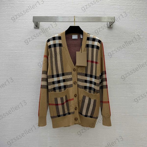 cardigan womens sweater classic plaid double pocket v neck knitting cardigans single button long sleeve standard wool knitwear high-end bran, White;black
cardigan womens sweater classic plaid double pocket v neck knitting cardigans single button long sleeve standard wool knitwear high-end bran, White;black