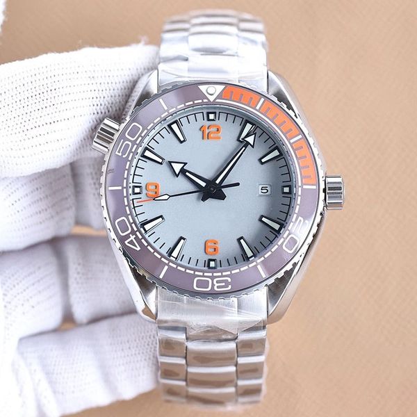 mens watch automatic mechanical watchess 43.5mm ceramic case marine wristwatch steel strap life waterproof design business wristwatches, Slivery;brown
mens watch automatic mechanical watchess 43.5mm ceramic case marine wristwatch steel strap life waterproof design business wristwatches, Slivery;brown