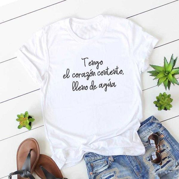 my happy heart is full t shirt womens t-shirt of water funny spanish camiseta mujer, White
my happy heart is full t shirt womens t-shirt of water funny spanish camiseta mujer, White
