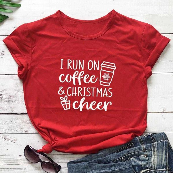 i run on coffee and christmas cheer women fashion street hipster t shirt girl, White
i run on coffee and christmas cheer women fashion street hipster t shirt girl, White