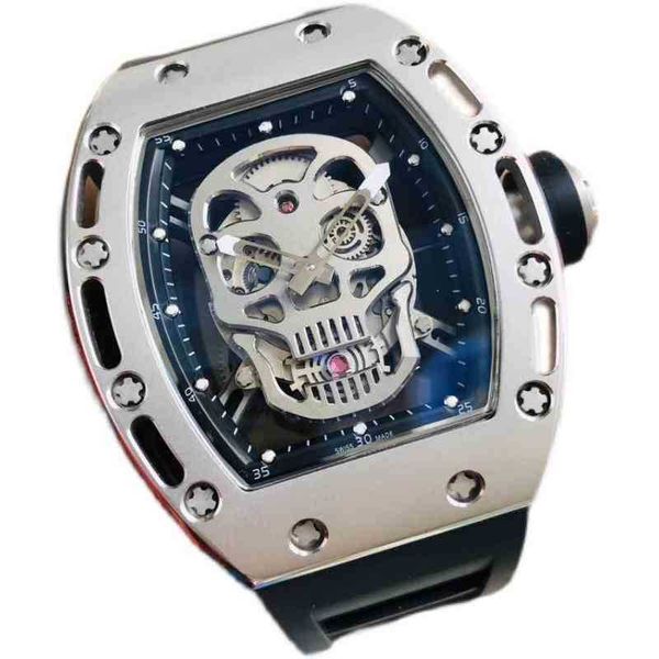 superclone luxury mens mechanics watch richa milles men's automatic mechanical atmospheric hollow skull dial fashion characteristic per, Slivery;brown
superclone luxury mens mechanics watch richa milles men's automatic mechanical atmospheric hollow skull dial fashion characteristic per, Slivery;brown