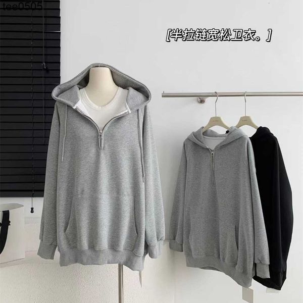 designer autumn new hoodies pony war horse small embroidery loose half zipper versatile fashion sweatshirt, Black
designer autumn new hoodies pony war horse small embroidery loose half zipper versatile fashion sweatshirt, Black
