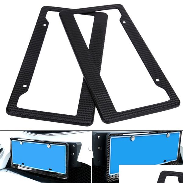 license plate frames 2xblack carbon fiber car license plate frames racing number holder tag er for usa canada vehicles accessory dro dhgqe
license plate frames 2xblack carbon fiber car license plate frames racing number holder tag er for usa canada vehicles accessory dro dhgqe