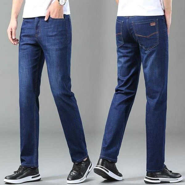autumn and winter new men's jeans casual fashion elastic straight pants business medium waist loose large, Blue
autumn and winter new men's jeans casual fashion elastic straight pants business medium waist loose large, Blue