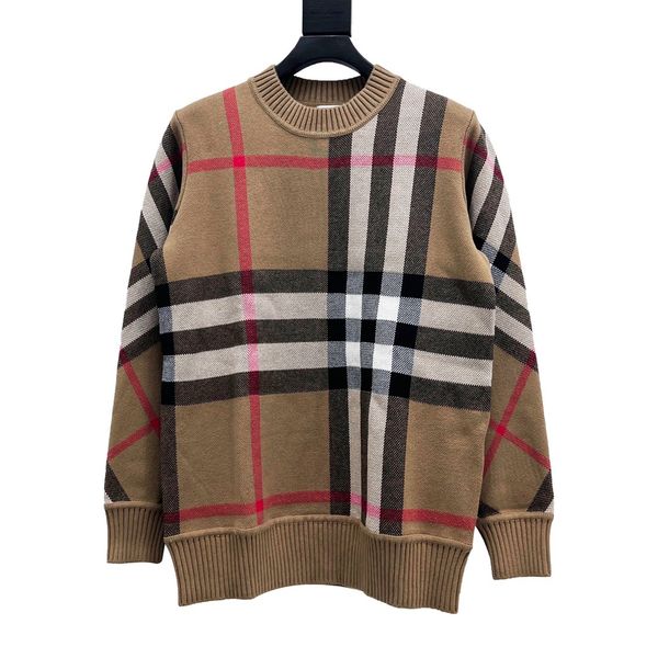 classical men's knitted sweater brown plaid classic knit sweatshirt keep warm comfortable, White;black
classical men's knitted sweater brown plaid classic knit sweatshirt keep warm comfortable, White;black