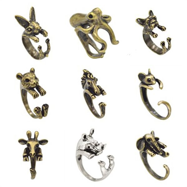 band rings kinitial antique adjustable open animal ring charms giraffe rabbit for women party fashion finger jewelry anillos mujer d smtrj, Silver
band rings kinitial antique adjustable open animal ring charms giraffe rabbit for women party fashion finger jewelry anillos mujer d smtrj, Silver