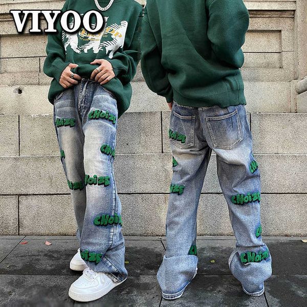 men's jeans streetwear high street men's embroidery fashion vintage y2k clothes jeans straight baggy trousers men harajuku pants t, Blue
men's jeans streetwear high street men's embroidery fashion vintage y2k clothes jeans straight baggy trousers men harajuku pants t, Blue