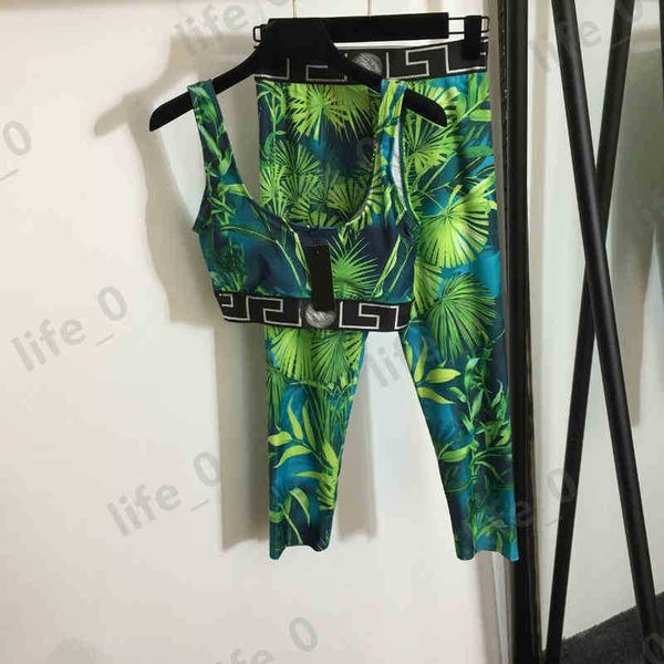 fashion womens two piece pants leaf print cotton vest slim high waist comfortable yoga leggings set temperament luxury brand high-end women, White
fashion womens two piece pants leaf print cotton vest slim high waist comfortable yoga leggings set temperament luxury brand high-end women, White