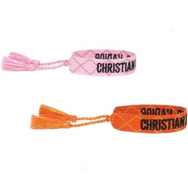 women's classic luxury bracelets designer brand d bangle jewelry embroidered word woven bracelet letter rope fashion tassel girl men co, Golden;silver
women's classic luxury bracelets designer brand d bangle jewelry embroidered word woven bracelet letter rope fashion tassel girl men co, Golden;silver