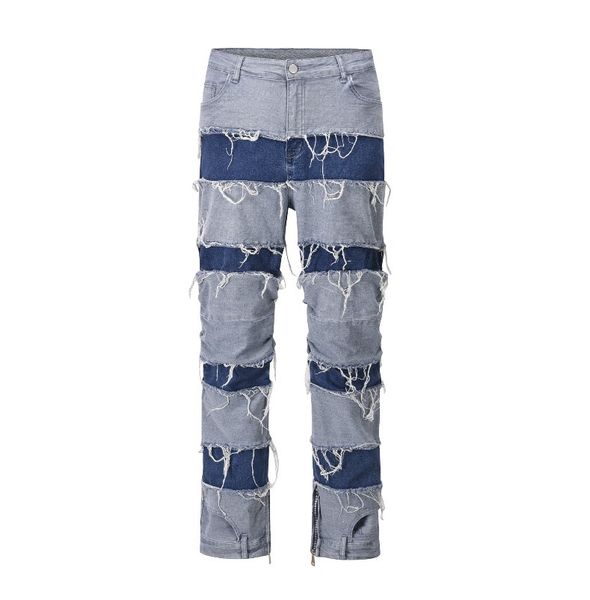 jeans men's distressed pants beggar mens jean slim patchwork moto biker causal denim pants hip hop, Black;brown
jeans men's distressed pants beggar mens jean slim patchwork moto biker causal denim pants hip hop, Black;brown