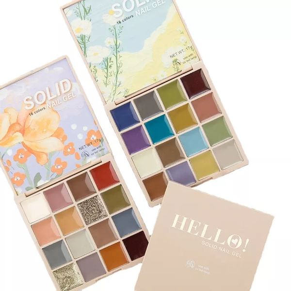 designer 16 color nail polish diy painting eyeshadow palette macarone solid uv gel polishing cream set cream pudding soak for nails paint
designer 16 color nail polish diy painting eyeshadow palette macarone solid uv gel polishing cream set cream pudding soak for nails paint