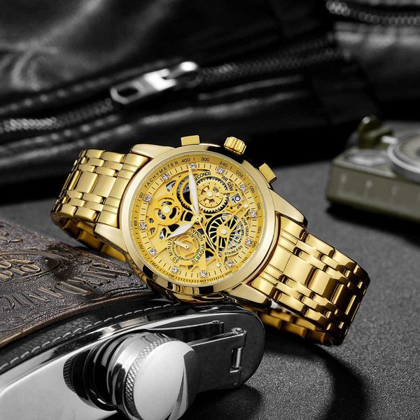 swiss new watch hollow watch men's steel band high grade quartz luminous waterproof trend non mechanical fashion watch, Slivery;brown
swiss new watch hollow watch men's steel band high grade quartz luminous waterproof trend non mechanical fashion watch, Slivery;brown