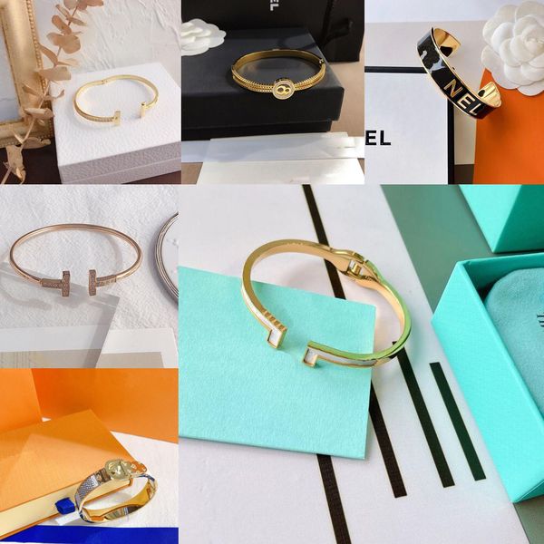 20style 18k gold plated brand classic bangle bracelets women luxury designer jewelry crystal stainless steel lovers gift men bracelet, Black
20style 18k gold plated brand classic bangle bracelets women luxury designer jewelry crystal stainless steel lovers gift men bracelet, Black
