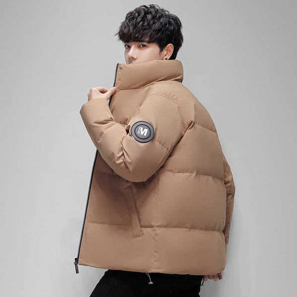 men new winter trend students' slim coat stand collar warm men's down jacket, Black
men new winter trend students' slim coat stand collar warm men's down jacket, Black