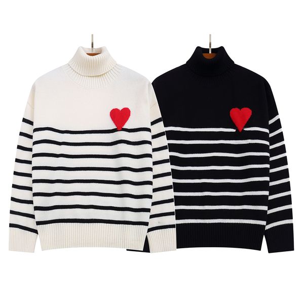designer men's sweaters high collar sweater for women fashion streetwear knitted pullover, White;black
designer men's sweaters high collar sweater for women fashion streetwear knitted pullover, White;black