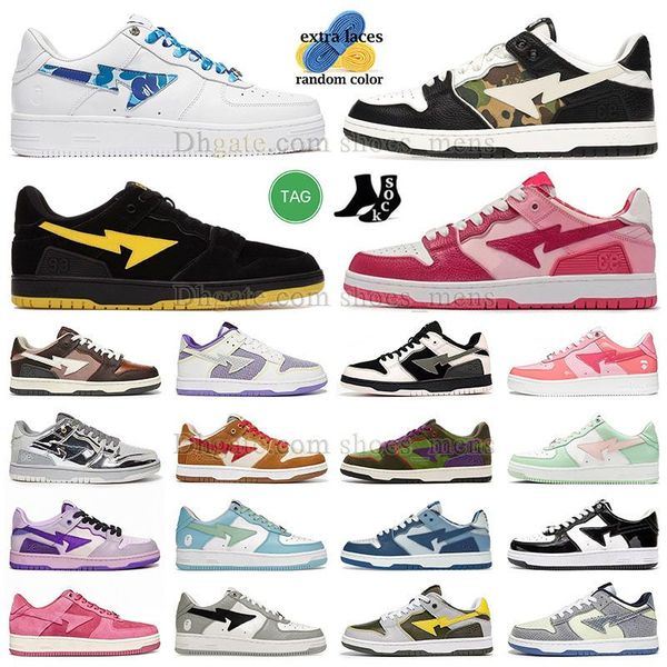with box low baped casual shoes fashion platform sneakers mens womens sta sk8 pastel blue camo geen white pink orange university red metalli
with box low baped casual shoes fashion platform sneakers mens womens sta sk8 pastel blue camo geen white pink orange university red metalli