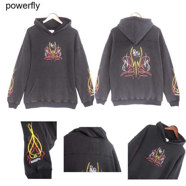 men's hoodies designer sweatshirts wash fashion couple hoodie street rhude shoulder fashion streetwear hoodie, Black
men's hoodies designer sweatshirts wash fashion couple hoodie street rhude shoulder fashion streetwear hoodie, Black