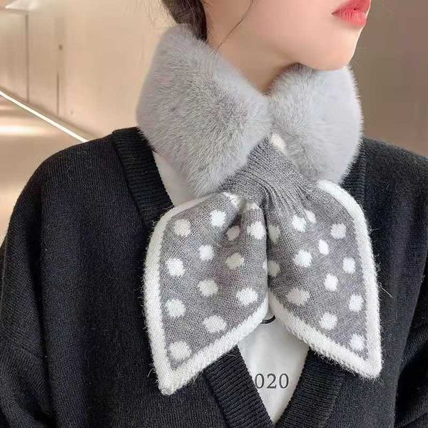 scarves faux fur scarf women wool stitching rabbit cross plush snood collar cute girl scarfs for ladies keep warm y2211, Blue;gray
scarves faux fur scarf women wool stitching rabbit cross plush snood collar cute girl scarfs for ladies keep warm y2211, Blue;gray