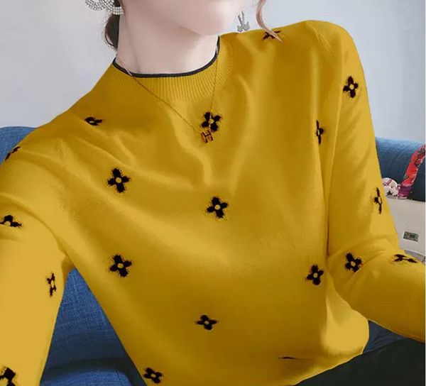 women's sweaters delicate embroidered sweater woman autumn and winter slim large undershirt students han version of long-sleeved coat, White;black
women's sweaters delicate embroidered sweater woman autumn and winter slim large undershirt students han version of long-sleeved coat, White;black