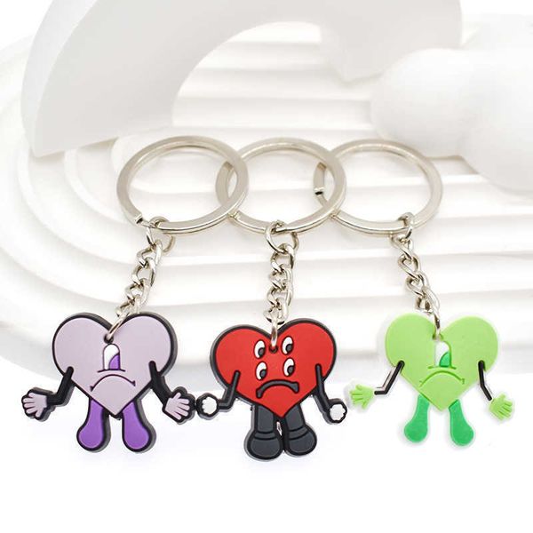 fashion keychainskeychains lanyards 1pcs cute bad bunny cartoon rabbit colorful heart keychain for women men keyfob trinket rubber gift, Silver
fashion keychainskeychains lanyards 1pcs cute bad bunny cartoon rabbit colorful heart keychain for women men keyfob trinket rubber gift, Silver