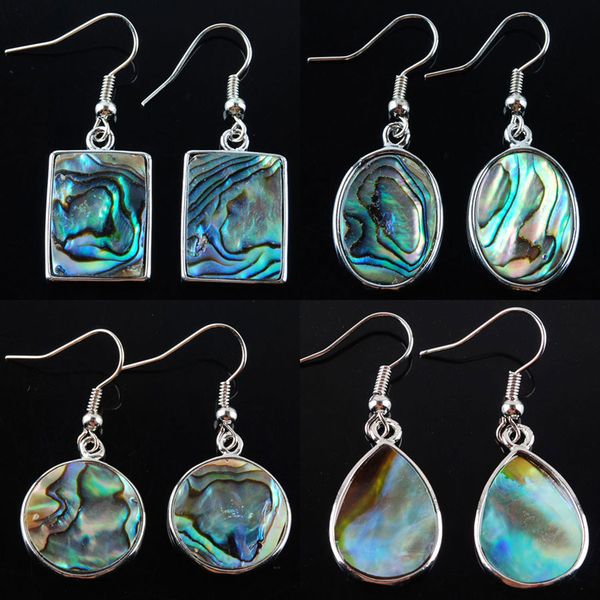 natural abalone shell pearl dangle hook earrings paua oblong oval round square colorful beads drop earring jewelry br300, Silver
natural abalone shell pearl dangle hook earrings paua oblong oval round square colorful beads drop earring jewelry br300, Silver
