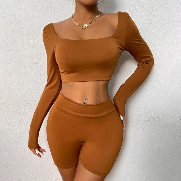 women's tracksuits sports wear matching women shorts set 2 piece long sleeve crop biker skinny suit women's leggings tracksuit, Gray
women's tracksuits sports wear matching women shorts set 2 piece long sleeve crop biker skinny suit women's leggings tracksuit, Gray