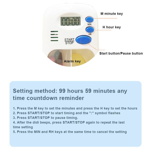 costumes electronic pillbox led alarm intelligent clock reminder pillboxs for old people reminder first aid digital portable pill cases, Black
costumes electronic pillbox led alarm intelligent clock reminder pillboxs for old people reminder first aid digital portable pill cases, Black