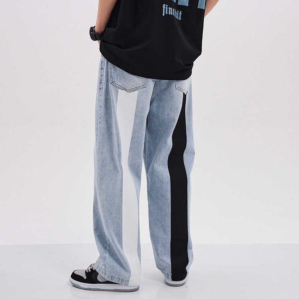 blue back color contrast bar autumn jeans men's loose straight tube casual versatile youth korean trend pants
blue back color contrast bar autumn jeans men's loose straight tube casual versatile youth korean trend pants