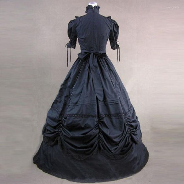casual dresses black long sleeve gothic victorian period party princess dress retro cotton european court ball gowns costume for halloween, Black;gray
casual dresses black long sleeve gothic victorian period party princess dress retro cotton european court ball gowns costume for halloween, Black;gray