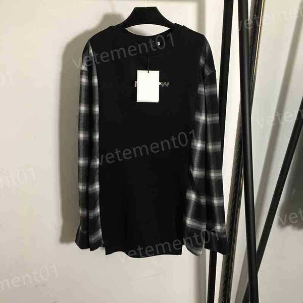 luxury womens hoodies wang diamond letter print plaid stitching fake two pieces long sleeve sweater fashion brand designer women sweatshirts, Black
luxury womens hoodies wang diamond letter print plaid stitching fake two pieces long sleeve sweater fashion brand designer women sweatshirts, Black