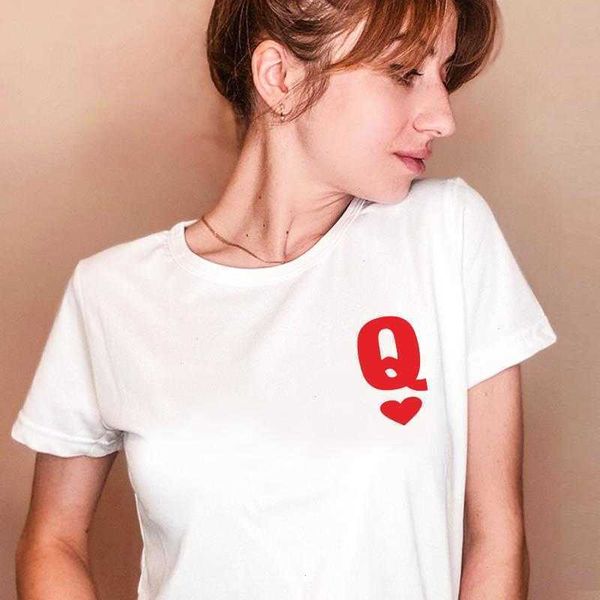 queen aesthetic camiseta t shirts mujer summer short sleeve funny letter print, White
queen aesthetic camiseta t shirts mujer summer short sleeve funny letter print, White