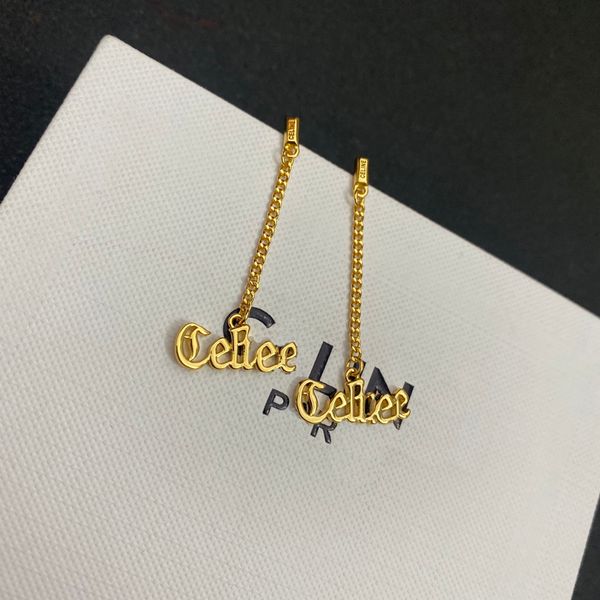 classic high-end style stud earrings delicate brand design luxury glamour accessories young people fashion family friends gift size 2x4.6cm, Golden;silver
classic high-end style stud earrings delicate brand design luxury glamour accessories young people fashion family friends gift size 2x4.6cm, Golden;silver