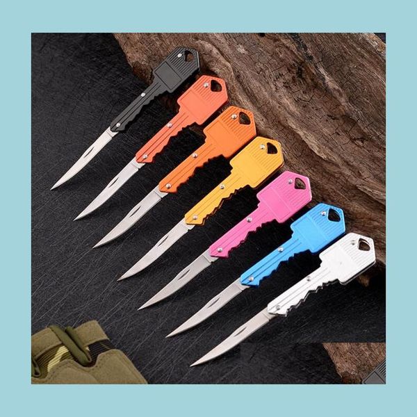 keychains lanyards mini key shape folding knife keychain portable outdoor sabre pocket fruit mtifunctional cam tool gear drop deli dhmrt, Silver
keychains lanyards mini key shape folding knife keychain portable outdoor sabre pocket fruit mtifunctional cam tool gear drop deli dhmrt, Silver