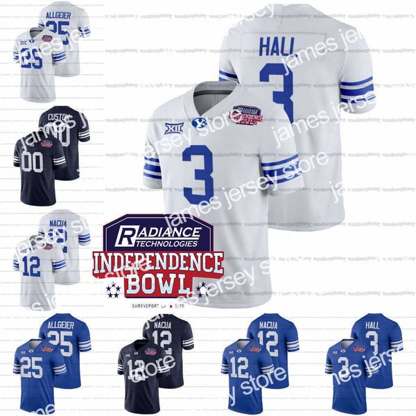 american college football wear byu cougars 2021 independence bowl jersey nacc football custom tyler allgeier jaren hall puka nacua zach wils, Black
american college football wear byu cougars 2021 independence bowl jersey nacc football custom tyler allgeier jaren hall puka nacua zach wils, Black