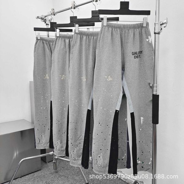 pants hip designer hop galleryes dept flare pant straight stitching men women, Black
pants hip designer hop galleryes dept flare pant straight stitching men women, Black