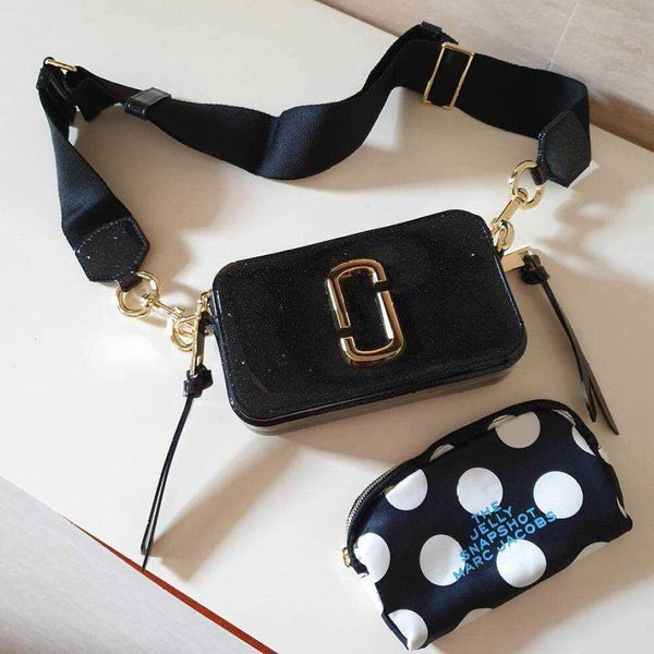 luxury marc's jacob handbag designer bags tote small glitter jelly snapswomen's camera bag with pouch black mj
luxury marc's jacob handbag designer bags tote small glitter jelly snapswomen's camera bag with pouch black mj