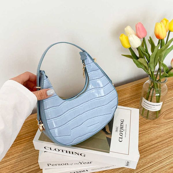 bag pu leather women luxury designer handbag purses 2022 fashion vintage double zipper half moon crescent hobos y2211
bag pu leather women luxury designer handbag purses 2022 fashion vintage double zipper half moon crescent hobos y2211