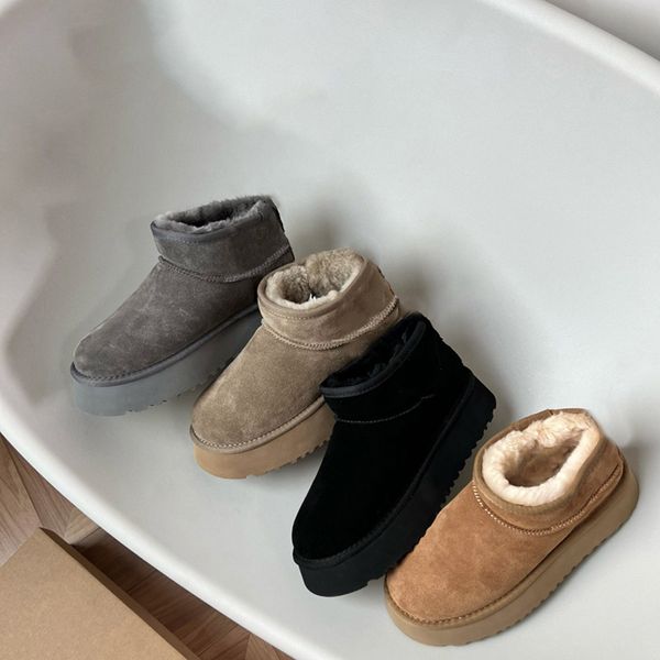 australian boots designer woman platform boot fashion thick bottom ankle snow bottes winter warm fur luxurious shoes, Black
australian boots designer woman platform boot fashion thick bottom ankle snow bottes winter warm fur luxurious shoes, Black