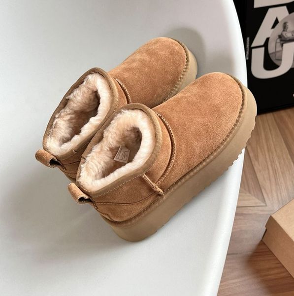 ultra classic mini boot designer woman ankle snow booties warm fur australia boots platform real leather brown botas, Black
ultra classic mini boot designer woman ankle snow booties warm fur australia boots platform real leather brown botas, Black