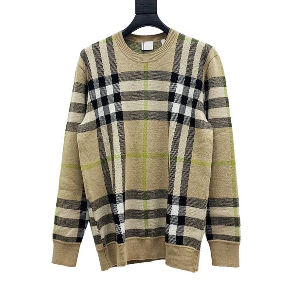 classical men's knitted sweater yellow plaid classic knit sweatshirt keep warm comfortable, White;black
classical men's knitted sweater yellow plaid classic knit sweatshirt keep warm comfortable, White;black