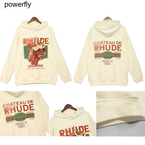 men's hoodies designer sweatshirts rhude autumn long sleeve couple's slogan print fashion brand loose sweater men women streetwear, Black
men's hoodies designer sweatshirts rhude autumn long sleeve couple's slogan print fashion brand loose sweater men women streetwear, Black