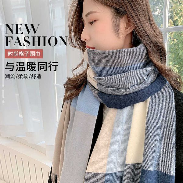 scarveskorean imitation cashmere scarf women s soft waxy warm tassel big shawl versatile men s plaid scarf in winter, Blue;gray
scarveskorean imitation cashmere scarf women s soft waxy warm tassel big shawl versatile men s plaid scarf in winter, Blue;gray